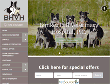 Tablet Screenshot of bunkerhillvet.com